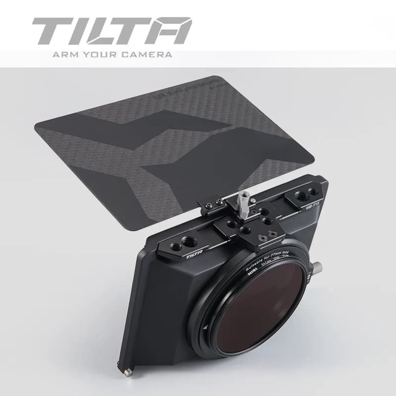 Tilta MB-T15 Mini Matte Box for DSLR Mirrorless Cameras with Multiple Lens Ring Sizes