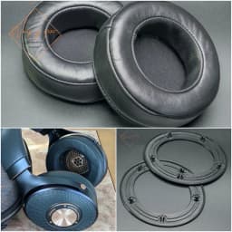 Real Sheepskin Leather Ear Pads Replacement Cushion for Focal Clear Elear Elegia Elex Stellia Utopia Headphones Lambskin Foam