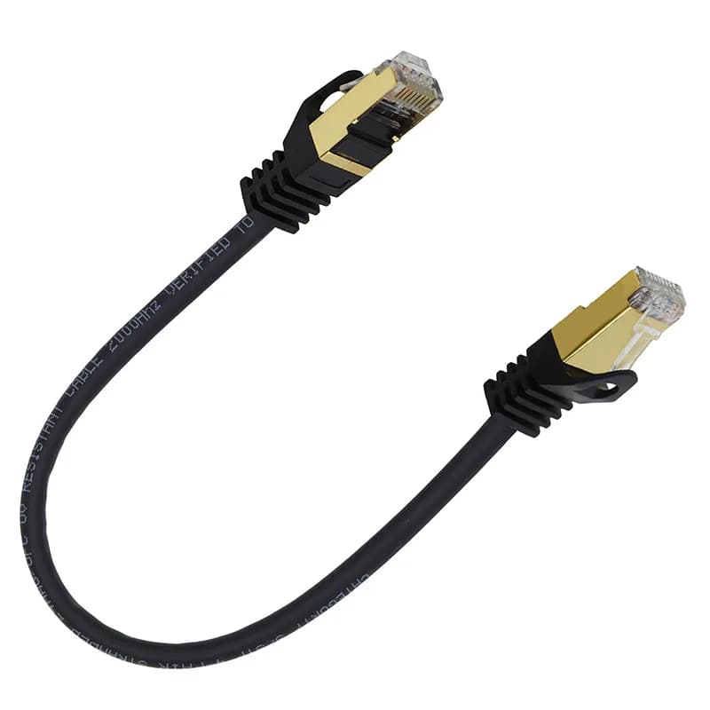Cat7 Ethernet Cable RJ45 LAN Network Cable STP High Speed Patch Cord 0.3M 0.5M 1M for PC Router Laptop Gaming Computer