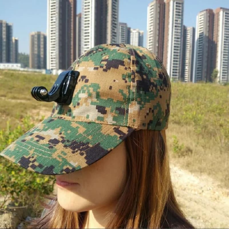 Canvas Sun Hat Cap Base Mount Accessories Compatible with GoPro Hero 11 9 8 7 5 SJCAM SJ4000 SJ6 SJ8 Akaso EKEN H9 Xiaomi Yi 4K Insta360 OneX2 Action Camera