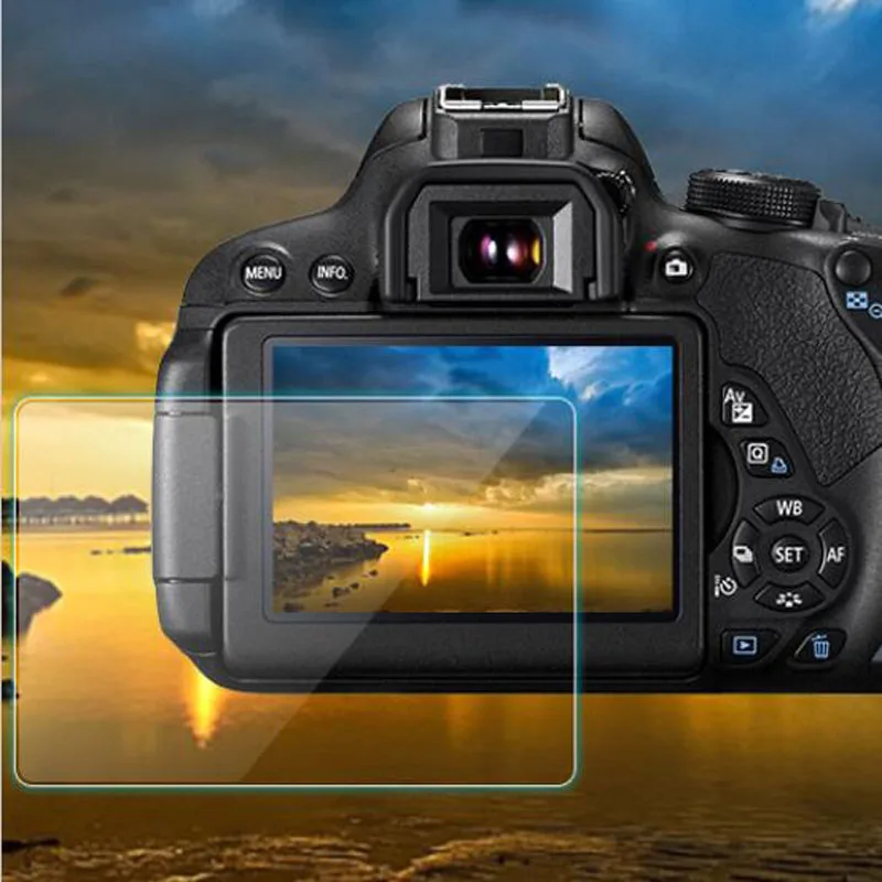 Tempered Glass LCD Screen Protector Guard Cover for Canon EOS 60D 600D 550D M M2 Kiss X5 X4 Rebel T3i T2i Camera Display Protective Film