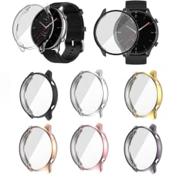 Plating TPU Soft Protection Case for Huami Amazfit GTR 2 and GTR 2e with Full Screen Protector Shell Cover