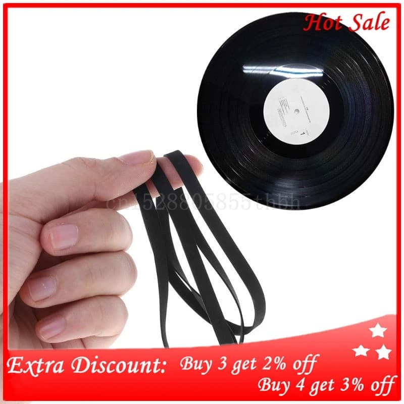 Drive Belt Rubber Turntable Transmission Strap 5mm 4mm Width Replacement Accessories Phono Tape CD