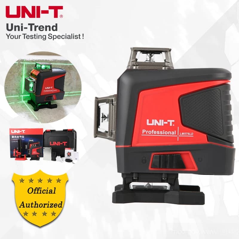 UNI-T LM576LD High-Precision 16-Line Green Laser Level for Horizontal and Vertical Measurement of Buildings, Doors, and Windows