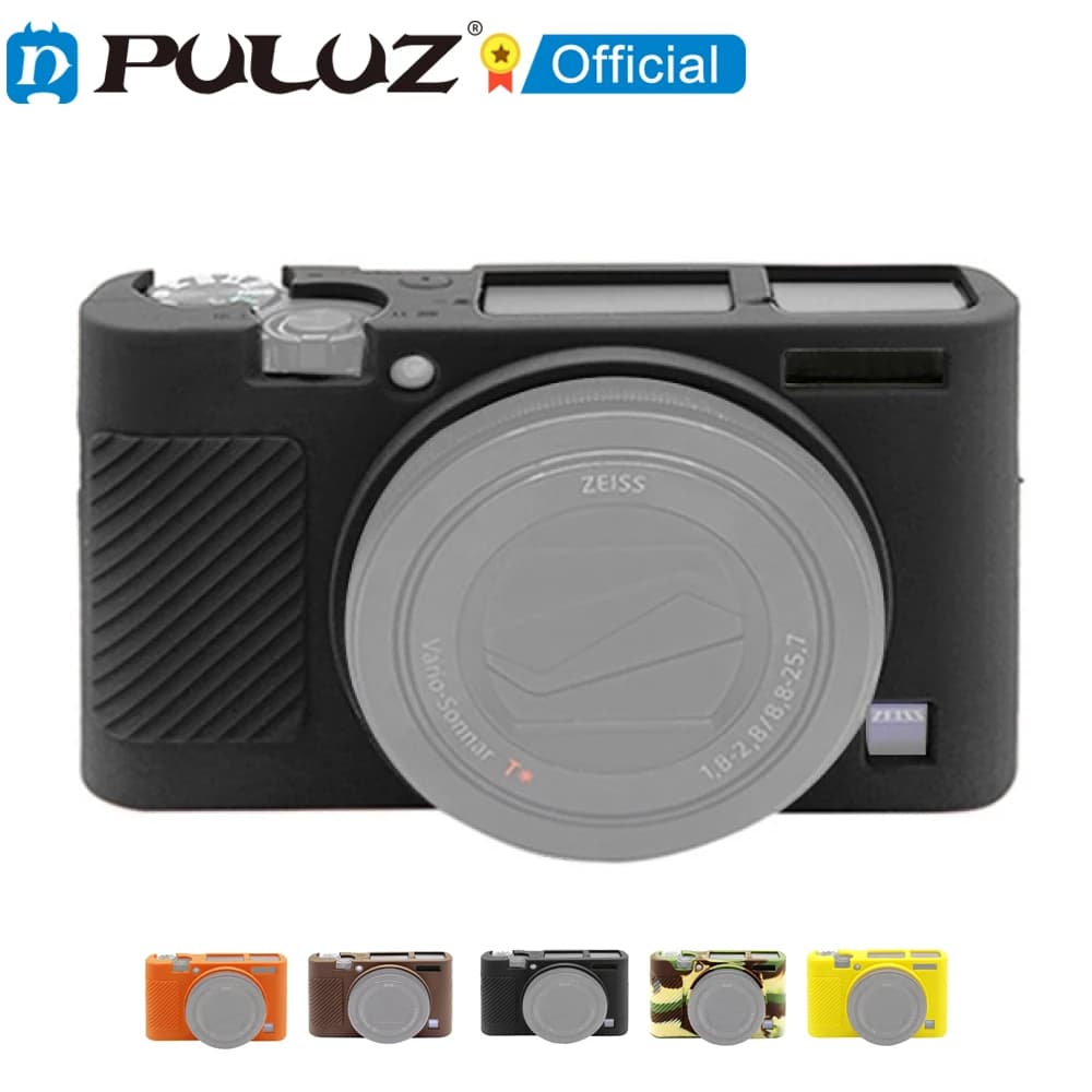 PULUZ Soft Silicone Protective Case for Sony RX100 III IV V Camera Cover for DSC-RX100M3 DSC-RX100M4 DSC-RX100M5 Digital Camera Accessory
