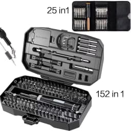 152 in 1 Precision Screwdriver Set Laptop Computer Repair Tool Kit with T5 T6 Torx Bits for Electronics Phone PC Maintenance