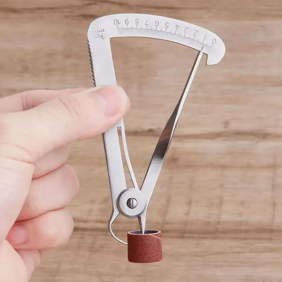Stainless Steel Dental Caliper Gauge Tool 0-10mm Range - Precision Measuring Instrument for Dental Lab Metal and Wax Work
