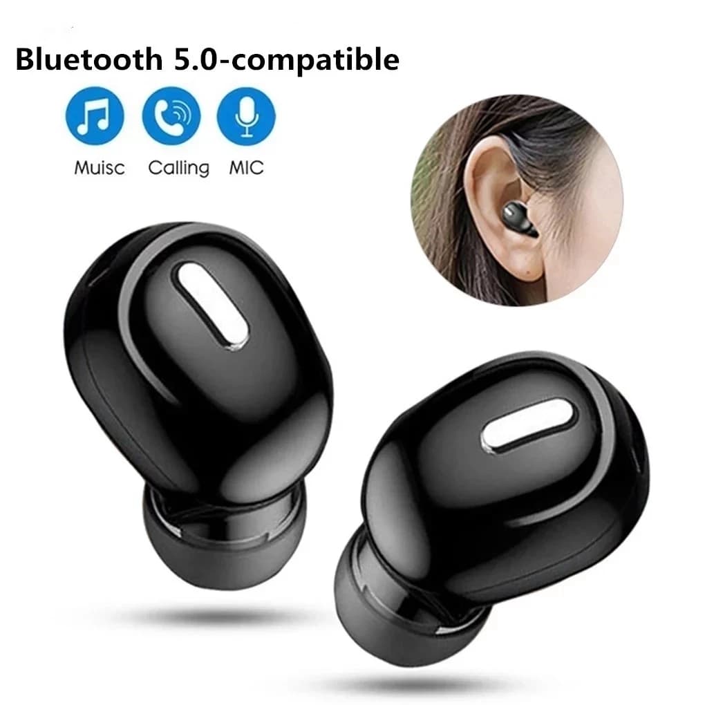 X9 Single-Ear Bluetooth 5.0 Sports Earbud with Mic and Ear Hook