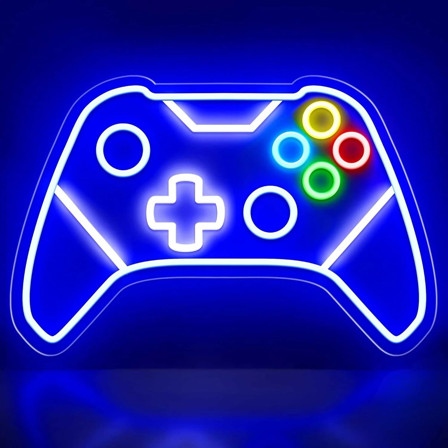 Gamer Neon Sign LED Gamepad Controller Shape Neon Light USB Powered Gaming Room Decoration Wall Art for Teens Boys Kids Gift