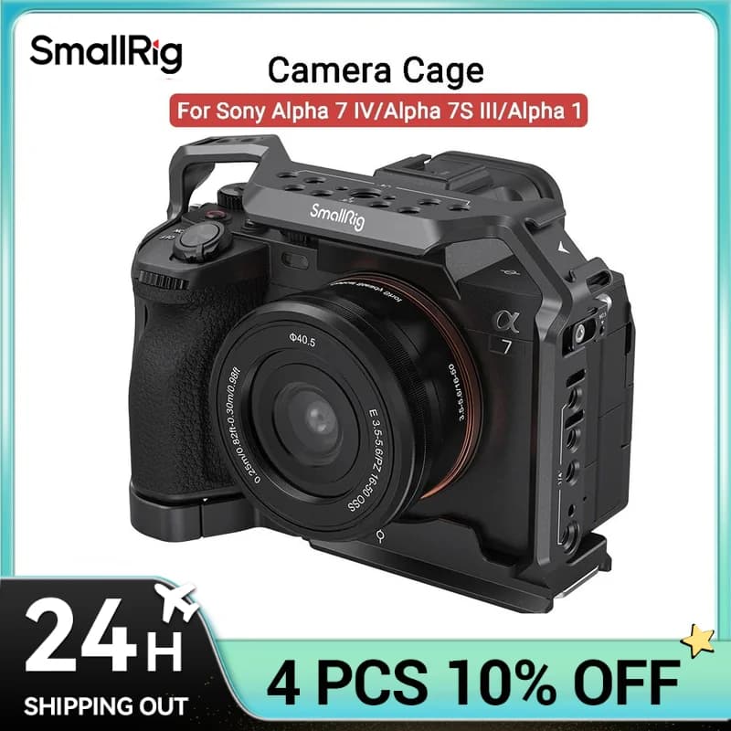 SmallRig Camera Cage for Sony A7 IV/A7S III/A1/A7R IV - Professional DSLR Rig with Multi-Mounting Options