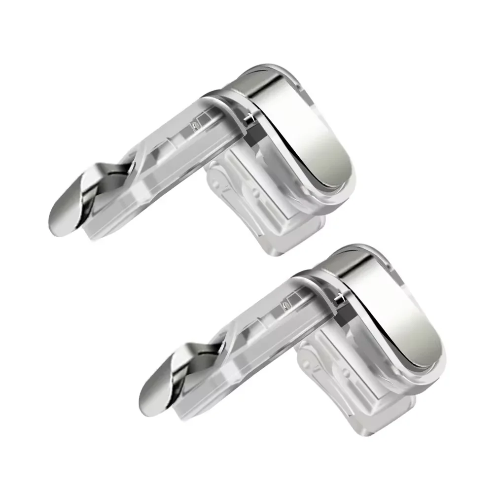 DATA FROG Mobile Gaming Gamepad Controller with L1R1 Trigger Fire Button Handle for PUBG Mobile Games, Smartphone Gaming Accessories for Shooter Games