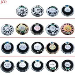 Circular Acoustic Speaker 8R/32R 0.5W-2W - 2 Pieces Mini Speakers with 8 or 32 Ohm Impedance for Audio DIY Projects (20-50mm Diameter)