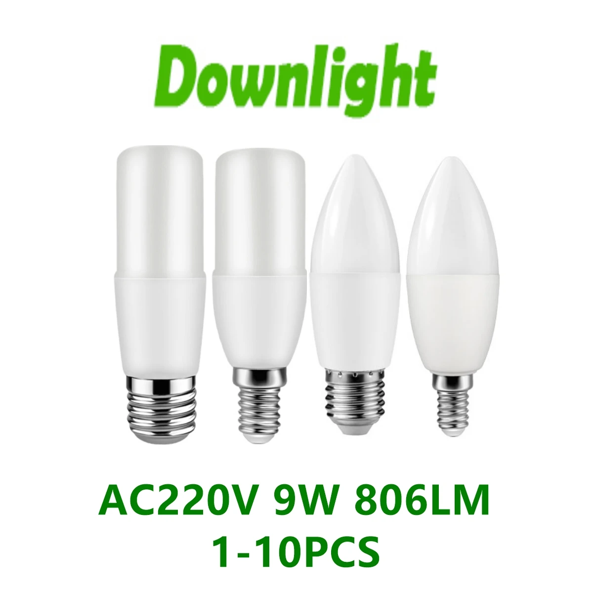 LED Corn Bulb T37 C37 9W AC220V E27 E14 B22 Base Super Bright Light Bar Column Bulb 3000K 4000K 6000K for Home Office Decoration