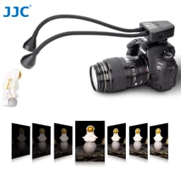 JJC LED Macro Arm Light with 10-Level Adjustable Brightness for Canon Nikon Sony Olympus Fujifilm DSLR