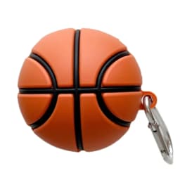 Basketball Design Silicone Earphone Case Cover for Samsung Galaxy Buds FE, Buds 2 Pro, Buds Live, Buds Pro, Buds 2 with Hook