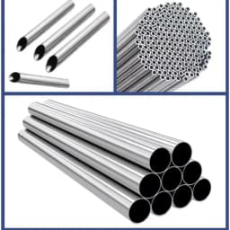 304 Stainless Steel Capillary Tube 500mm Length OD 25mm-76mm Various Inner Diameter Options for Plumbing Applications