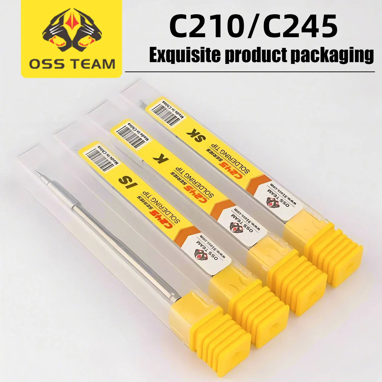 Replacement Soldering Iron Tips C210 / C245 — Multi-Pack Options for T210/T245/T80P