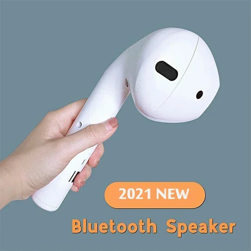 Giant Bluetooth Speaker Novelty AirPods Pro Shaped Wireless Audio Soundbar Oversized Design Fun Gift