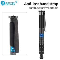 BEXIN Carbon Fiber Monopod Retractable Portable Camera Stand for Travel Photography Mobile Phone Live Streaming and Selfie