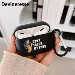Don't Touch My Pods AirPods Case Cover - Protective Earphone Case for AirPods 1/2/3/Pro/Pro 2nd Generation - Fun Gift for Boys and Girls