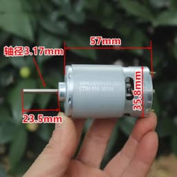 RS-555 DC Motor 36mm Diameter 12V 18V 21.6V 24V 13000RPM Carbon Brush Motor with Ball Bearing for DIY Hobby Projects RC Toys Models