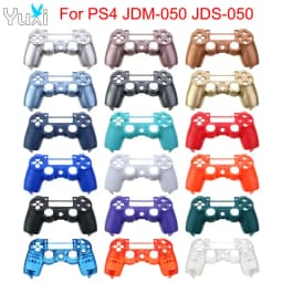 PS4 Controller Front Shell Housing Handle Cover Case Replacement for PlayStation 4 JDM JDS 050 055 Gamepad Multiple Colors Transparent Black White Custom