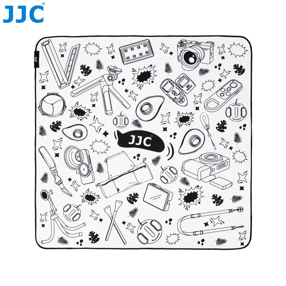 JJC Self-Adhesive Magic Cloth Camera Wrap - Protective Storage Pouch for DSLR Lens, Smartphones, and Laptops