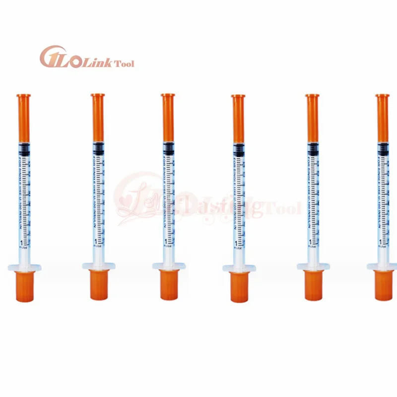 Veterinary Disposable Syringes 1ml with Needles 10 Pack for Cats Dogs Cattle Sheep Horses Animals Liquid Medicine Dispenser 30G x 13mm