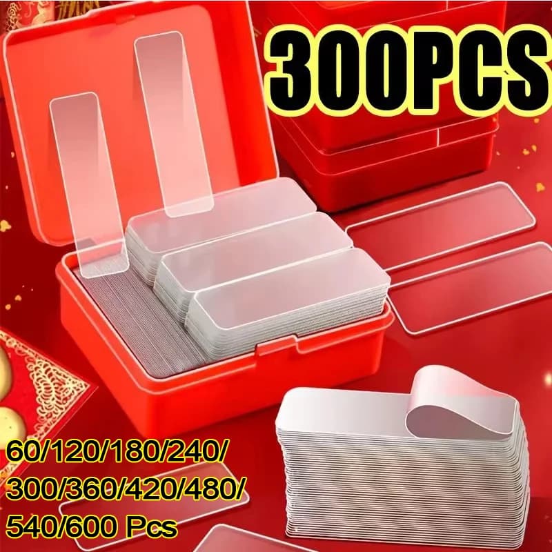 Double-Sided Nano Reusable Adhesive Tape — Transparent, Waterproof, Super Strong