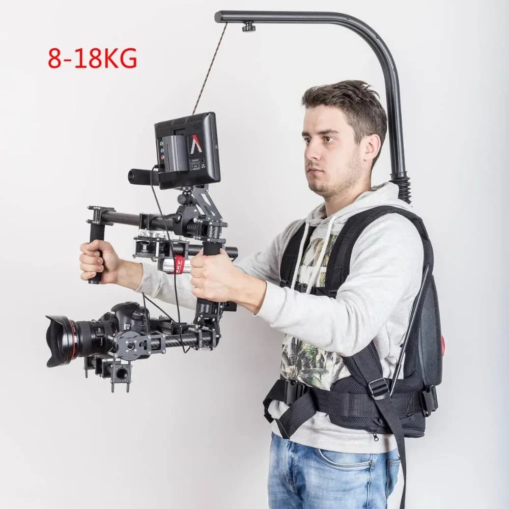 Camera Vest Rig & Serene Arm Support — EasyRig-Style Stabilizer for Gimbals and Ronin 3-Axis Systems (8–18kg Load Capacity)