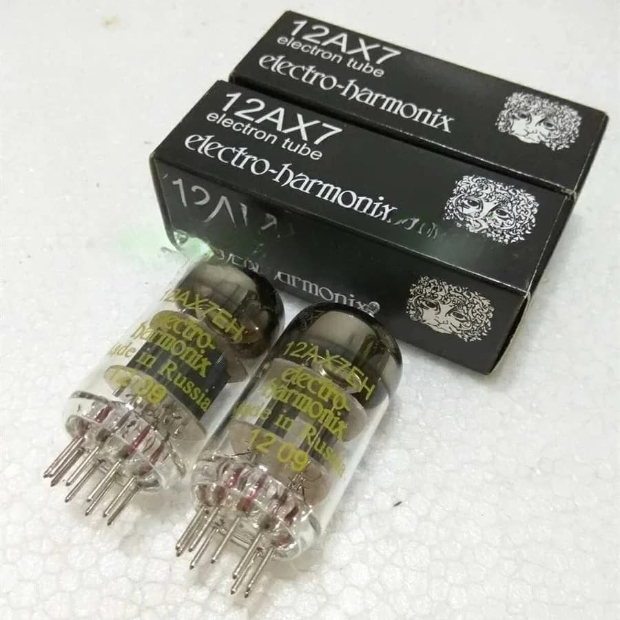 2 Pieces Electro-Harmonix EH 12AX7 Russia Electronic Vacuum Tubes Replacement for 5751 7025 ECC83 6N4 12AX7B Audio Amplifier