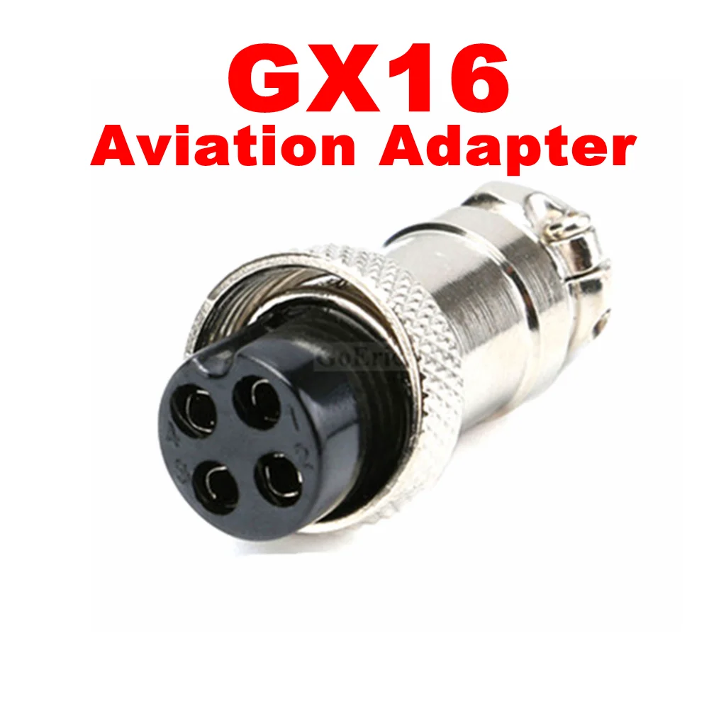 GX16 Aviation Connector Female Chassis Socket 2-10 Pin Panel Mount Microphone Plug for CB Ham Radio Communication Equipment