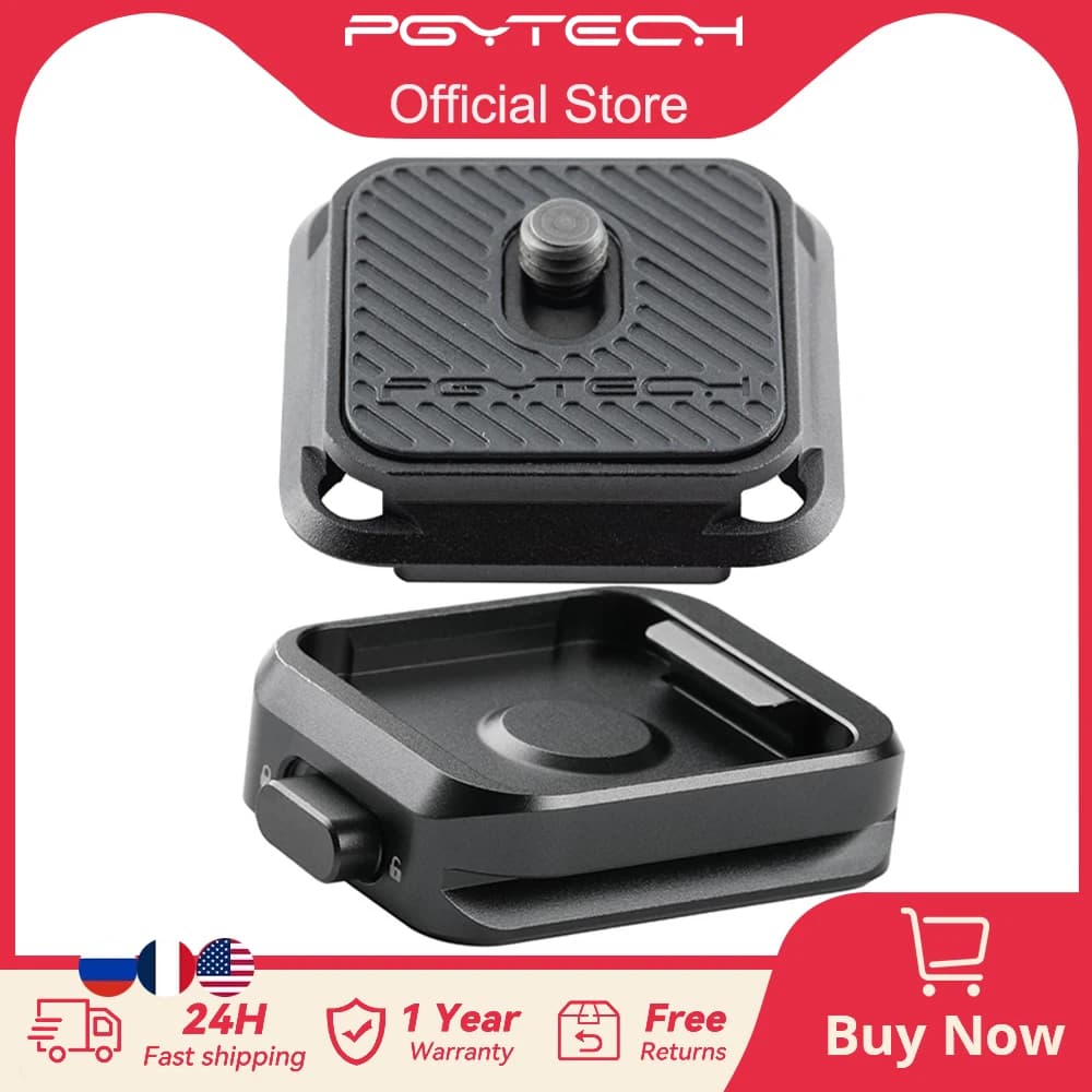 PGYTECH Quick Release Plate Adapter with Arca-Swiss Clamp for Tripods and Gimbals 1