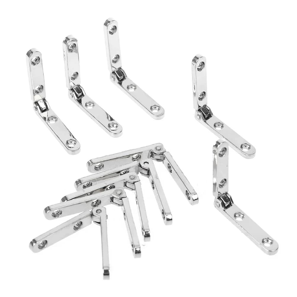 10 Pieces 90 Degree Spring Hinges Zinc Alloy Furniture Hardware for Wooden Box Gift Wine Jewellery Case Cabinet - Premium Quality Hinges