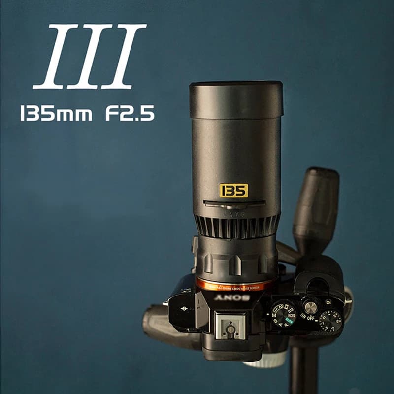 RoadFisher 135mm F2.5 Fixed-Focus Prime Lens — Large-Aperture Portrait Lens for Mirrorless & DSLR (Sony E, Fuji XF, Canon EF/EF-M/RF, Nikon F/Z, M43)