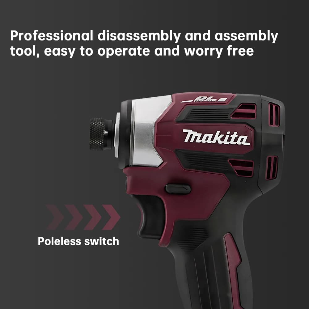 Makita DTD173 Cordless Impact Driver 18V Brushless Electric Screwdriver 180Nm with LED Light for Home DIY