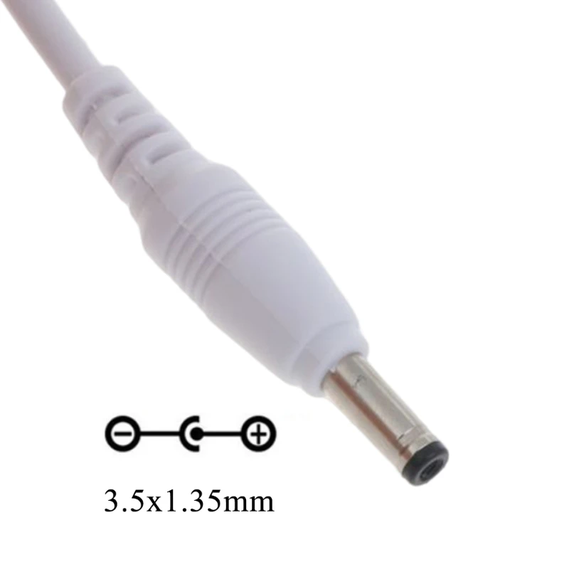 USB to 3.5mm x 1.35mm Barrel Jack DC Power Cable 5V Charging Cord Adapter Connector 1m 2m 3m for Small Electronics Devices