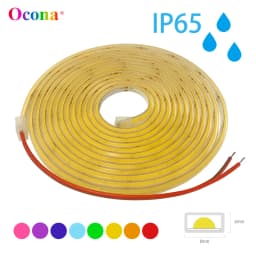 6mm Waterproof COB LED Strip Lights IP65 12V 24V 5V Flexible Silicone Tube for Outdoor Home Decor DIY Car Lighting with Dimmable Feature 480LEDs/m