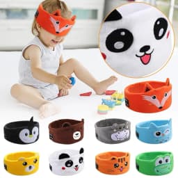 Bluetooth 5.0 Sleep Headband for Kids - Soft Wireless Music Headphones Eye Mask with Handsfree Stereo Sound for Children Sleep and Rest