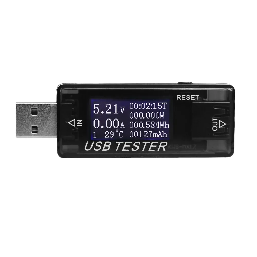 USB Power Monitor Tester 4-30V with QC2.0/3.0 Support - Digital Voltmeter Ammeter for Capacity and Current Measurement