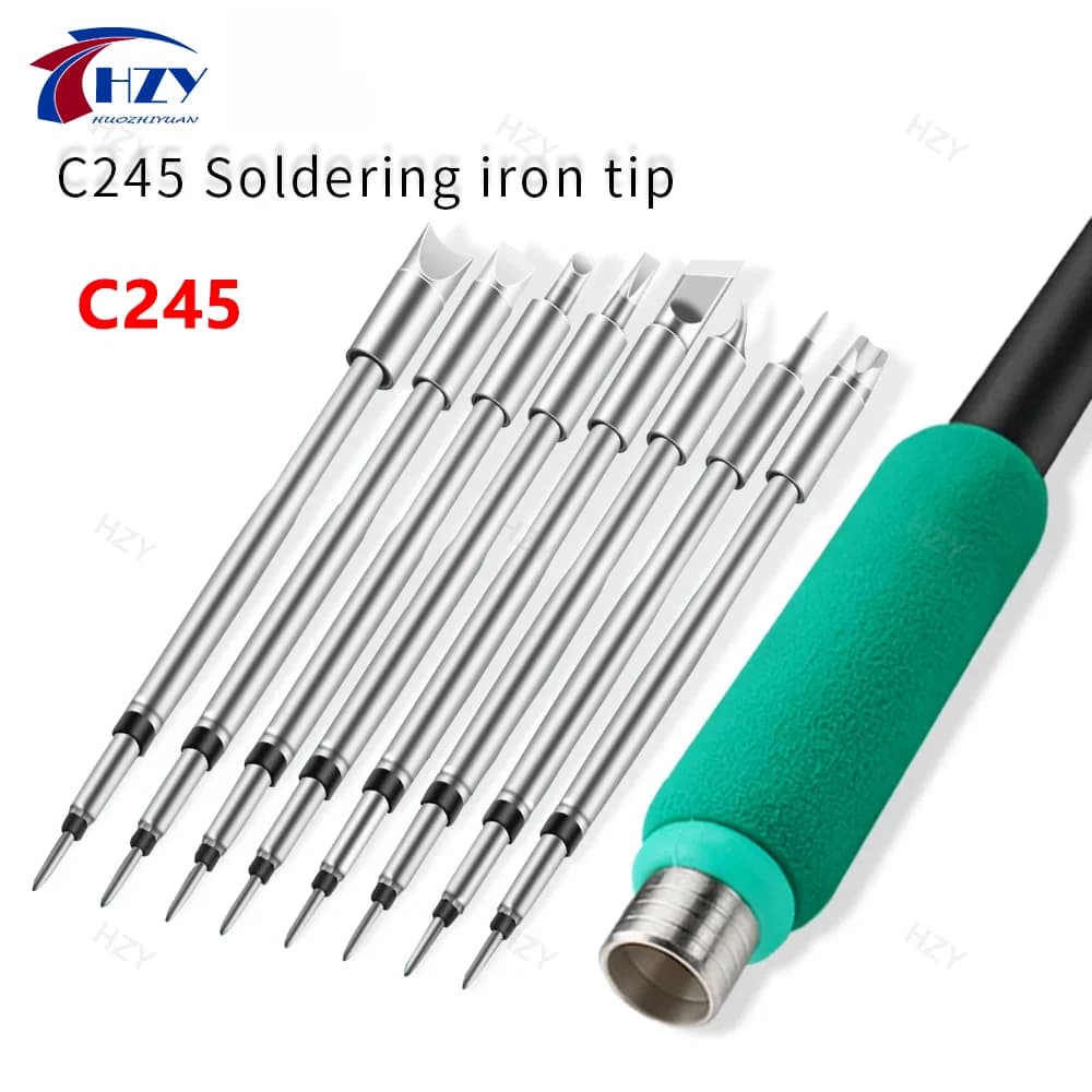 Soldering Iron Tips Compatible with JBC C245 T245-A Handle - Replacement Welding Nozzle for JBC T245 Soldering Station