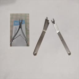 Stainless Steel Flat Spring for Cuticle Trimmer - Small Needle Pliers Replacement Torsion Coil Spring Pair for Manicure Tools