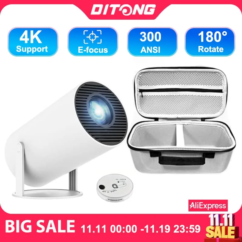 Android WiFi Projector 1080P Full HD - Portable LED Mini Projector with 4K Support for Home Cinema and Outdoor Movies