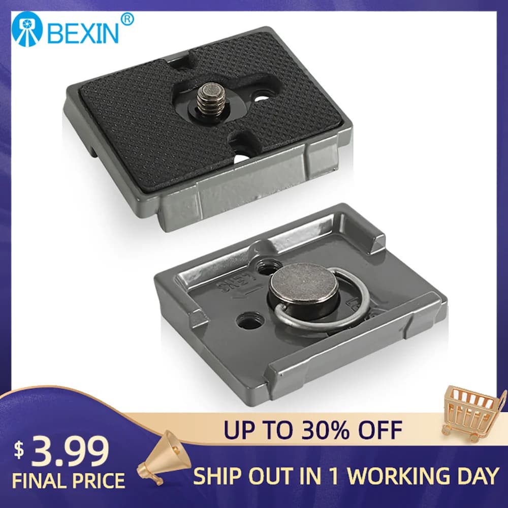 Manfrotto 200PL-14 Quick Release Plate Camera Mount Adapter for Tripod Ball Head 323 460MG 468RC 486RC2