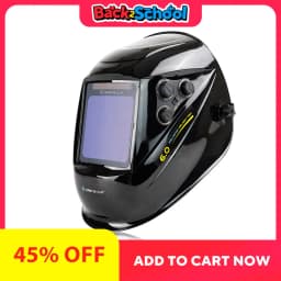 SAFEUP Auto Darkening Welding Helmet True Color 100x97mm View with 4 Sensors