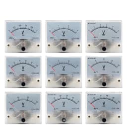 85C1-V Panel DC Analog Voltage Meter Voltmeter Gauge 5V to 1000V Range 65x55mm Display