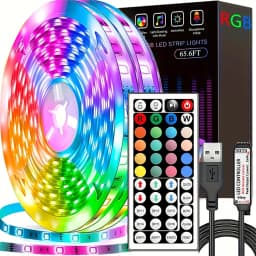 RGB LED Strip Lights with 44-Key Remote Control - 1m to 20m Color Changing Tape for TV Backlight, Room & Party Decoration
