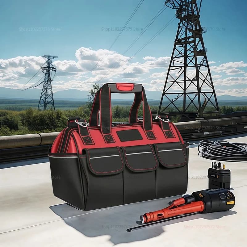 Heavy Duty Tool Bag Backpack Organizer Storage Oxford Cloth Electrician Garage Hardware Toolkit 18 20 Inch Multiple Pockets Bolsa de Ferramentas