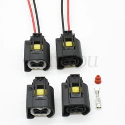 KOSTAL 2-Pin Automotive Ignition Coil Waterproof Connector - Wire Harness Female Socket Plug 9441292 50290937 for Car Damper