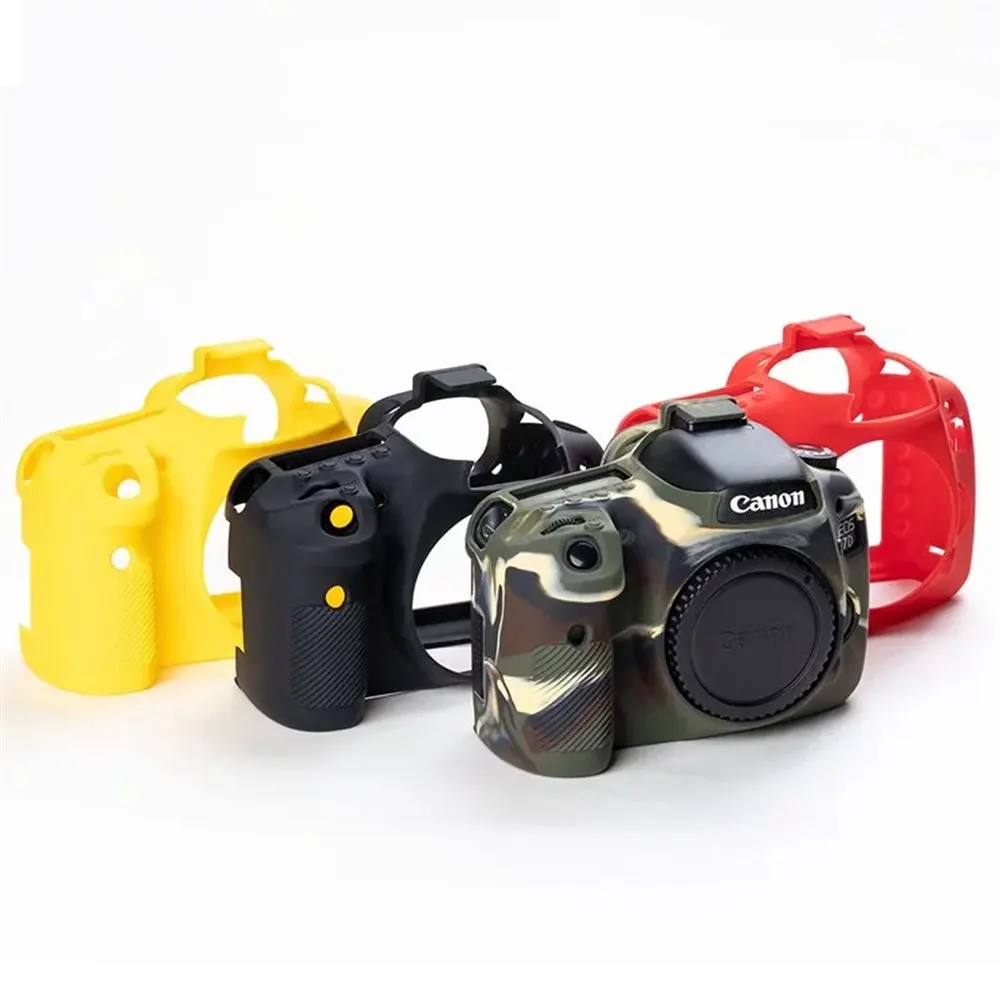Silicone Camera Bag Case Cover for Canon EOS 5D Mark II/III/IV 6D Mark II 7D Mark II 77D 600D 700D Protection